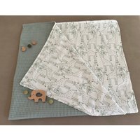 Babydecke Giraffe Waffelpique Jersey von Stoffblick