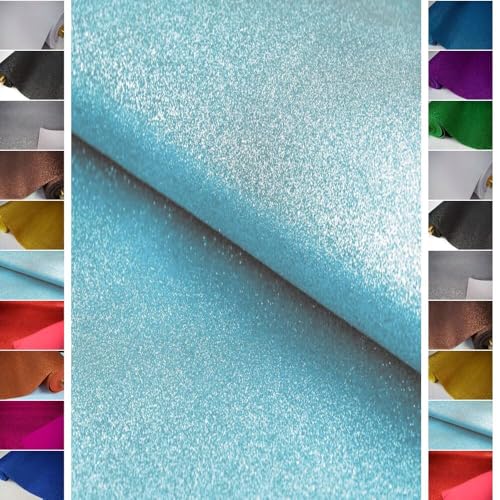 StoffBook BABYBLAU MOOSGUMMI GLITZER 2MM BASTELMATERIAL STOFF STOFFE, E399 von StoffBook