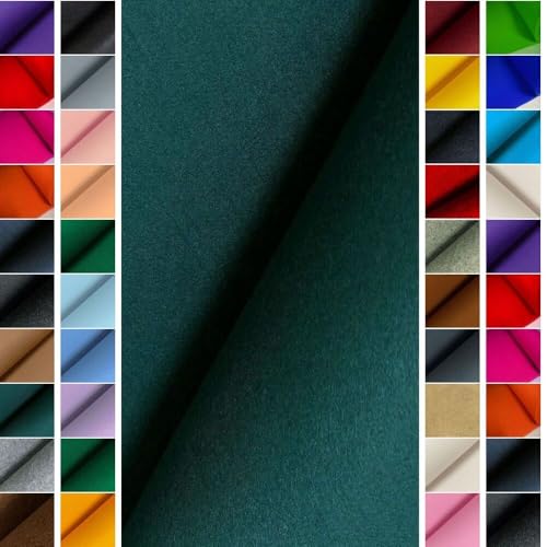StoffBook DUNKELPETROL PREMIUM FILZSTOFF 4MM EDLE OPTIK WIE WOLLFILZ BASTELFILZ 100CM BREITE, D216 von StoffBook