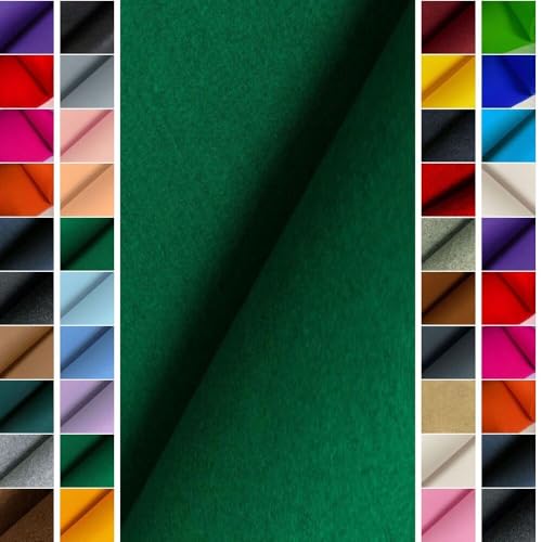 StoffBook GRASGRÜN PREMIUM FILZSTOFF 4MM EDLE OPTIK WIE WOLLFILZ BASTELFILZ 100CM BREITE, E292 von StoffBook