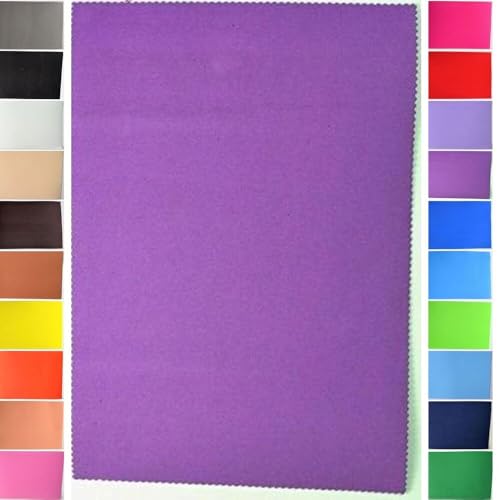 StoffBook LILA MOOSGUMMIPLATTE CA. 20X 29,5CM 2MM BASTELMATERIAL STOFF STOFFE, D425 von StoffBook