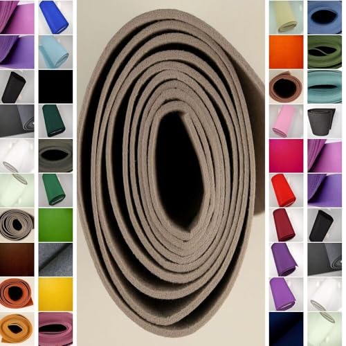 StoffBook SAND PREMIUM TASCHENFILZ 5MM FILZSTOFF FILZBASTELN STABIL STOFF STOFFE, E359 von StoffBook