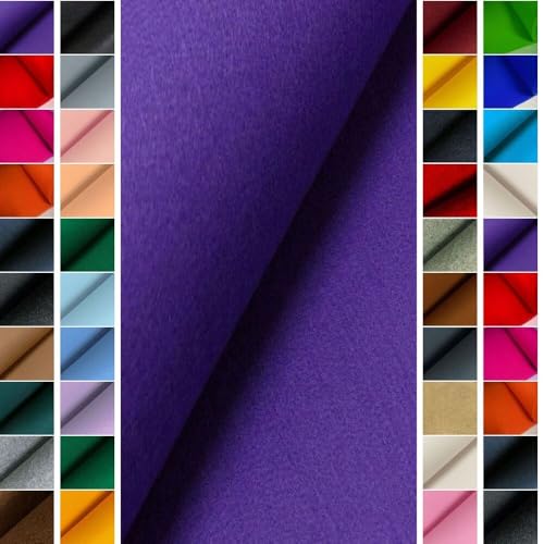Stoffbook LILA Premium FILZSTOFF 4MM EDLE Optik WIE WOLLFILZ BASTELFILZ 100CM BREITE, D221 von StoffBook