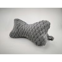 Leseknochen Kuschelfleece Anthrazit | Lesekissen Nackenkissen Superweich Geschenk Muttertag Geburtstag - Ostern Weihnachten von StoffeAktuell