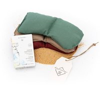 Bio-Augen-Entspannungskissen Mit Amaranth, in Einer Geschenkbox, Uni, Grün, Beige, Altrosa von Stoffhalle