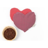 Bio-Wärmekissen | Herz Groß Gefüllt Mit Traubenkernen von Stoffhalle