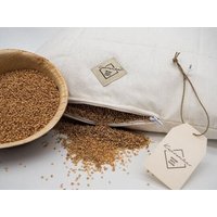 Premium Seitenschläferkissen, Stillkissen, Atmungsaktiv, Mit Der Naturfüllung Bio-Hirsespreu, 140 X 30 cm, Nachhaltig Und Atmungsaktiv von Stoffhalle