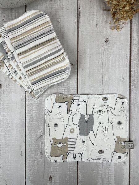 Stoffretter - Windelarsch & Zwirn Stoffretter Waschbare Upcycling Baby Feuchttücher - 10er Set von Stoffretter - Windelarsch & Zwirn