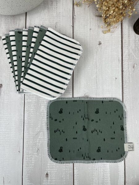 Stoffretter - Windelarsch & Zwirn Stoffretter Waschbare Upcycling Baby Feuchttücher - 10er Set von Stoffretter - Windelarsch & Zwirn