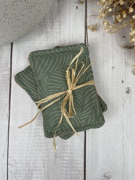 Stoffretter waschbare Upcycling Spülschwämme- 2er Set, Jute, Baumwolle von Stoffretter