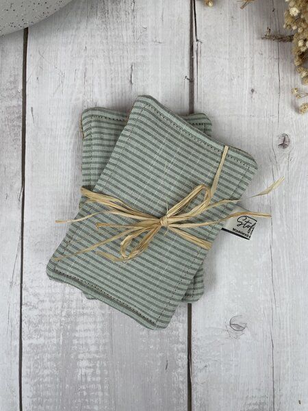 Stoffretter waschbare Upcycling Spülschwämme- 2er Set, Jute, Baumwolle von Stoffretter