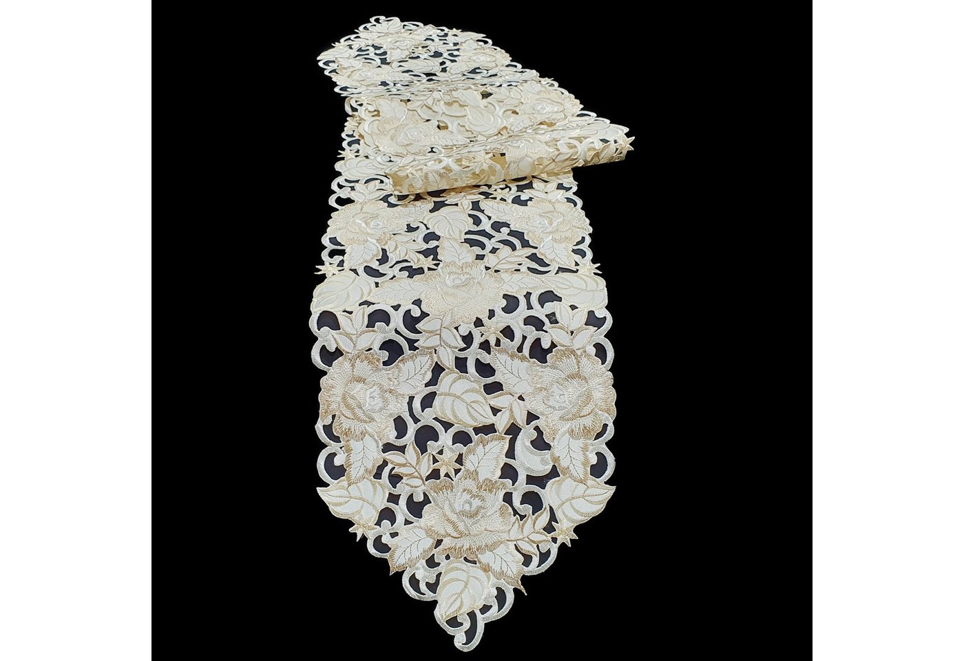 Stoffschmiede Tischläufer / Bestickt / 28x160cm von Stoffschmiede