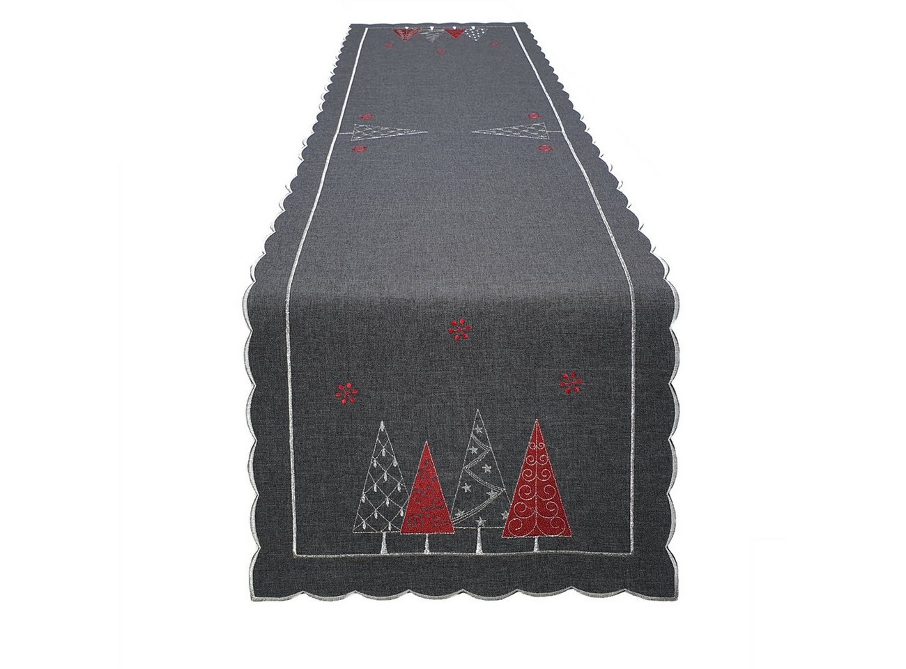 Stoffschmiede Tischläufer / Bestickt / Weihnachten / 40x140cm von Stoffschmiede