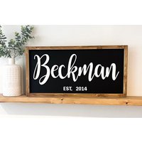 Bauernhaus Gegründet|Wohnkultur Wand Nachname|Personalisierter Etablierter Name|Individuelles Etabliertes Zeichen|Individuelles Personalisiertes von StokesDesignShop