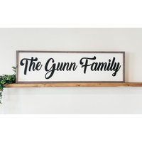 Personalisiertes 3D Familien Schild Großes Wohndekor von StokesDesignShop