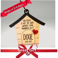 Personalisierte Hund Erinnerung Ornament Gravur Haustier Verlust Geschenk von StokesDesignShop