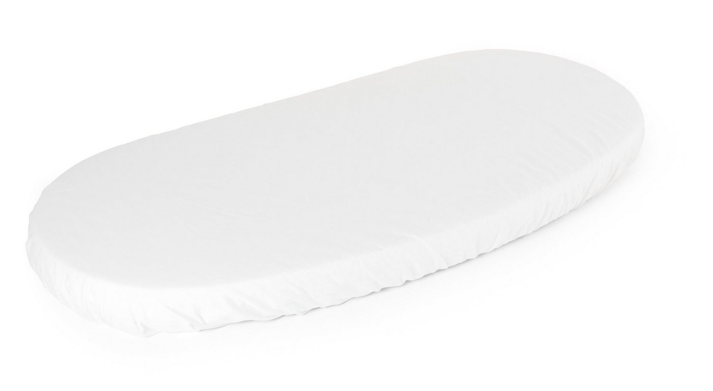 Spannbettlaken Spannbetttuch von Stokke passend für die Matratze Sleepi™ Junior, oval, Farbe: White von Stokke