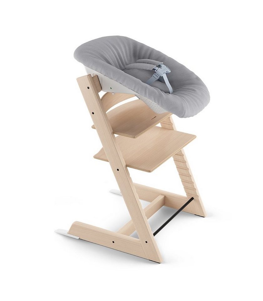 Stokke Hochstuhl Tripp Trapp® Kinderhochstuhl mit Newborn Set, Höhen- und tiefenverstellbare Sitz- und Fußplatten von Stokke