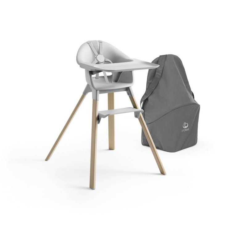 Stokke Hochstuhl Clikk™ Bundle bestehend aus Hochstuhl mit Travel Bag, Für kinderleichte Mahlzeiten ab 6 Monate von Stokke