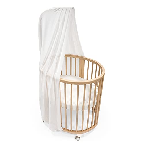 Stokke Sleepi Himmel V3, White - Schaffe eine gemütliche, ruhige Umgebung für Babys - Einfach zu montieren - Leichter Stoff - Kompatibel mit Sleepi Mini & Bett von Stokke