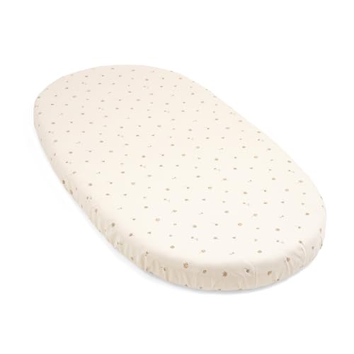Stokke Sleepi Spannbetttuch V3, Flower Ecru - Weiche Bettwäsche für süße Träume - Hergestellt für Stokke Sleepi Bett - 100% feiner Baumwollperkal - Waschbar Stokke Sleepi Spannbetttuch V3, Flower Ecru - Weiche Bettwäsche für süße Träume - Hergestellt für Stokke Sleepi Bett - 100% feiner Baumwollperkal - Waschbar von Stokke
