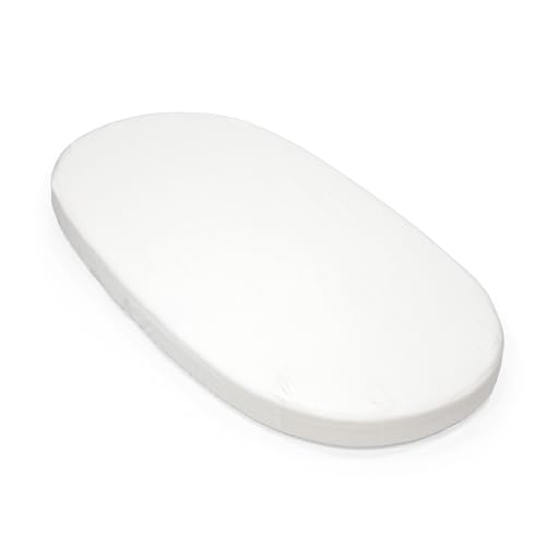 Stokke Sleepi Spannbetttuch V3, White - Weiche Bettwäsche für süße Träume - Hergestellt für Stokke Sleepi Bett - 100% feiner Baumwollperkal - Waschbar von Stokke