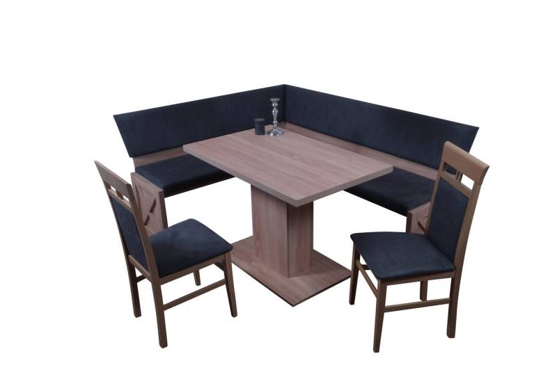Stolebaenk Eckbankgruppe Mankato WS, (1x Eckbank, 1 x Tisch, 2 x Stuhl) von Stolebaenk