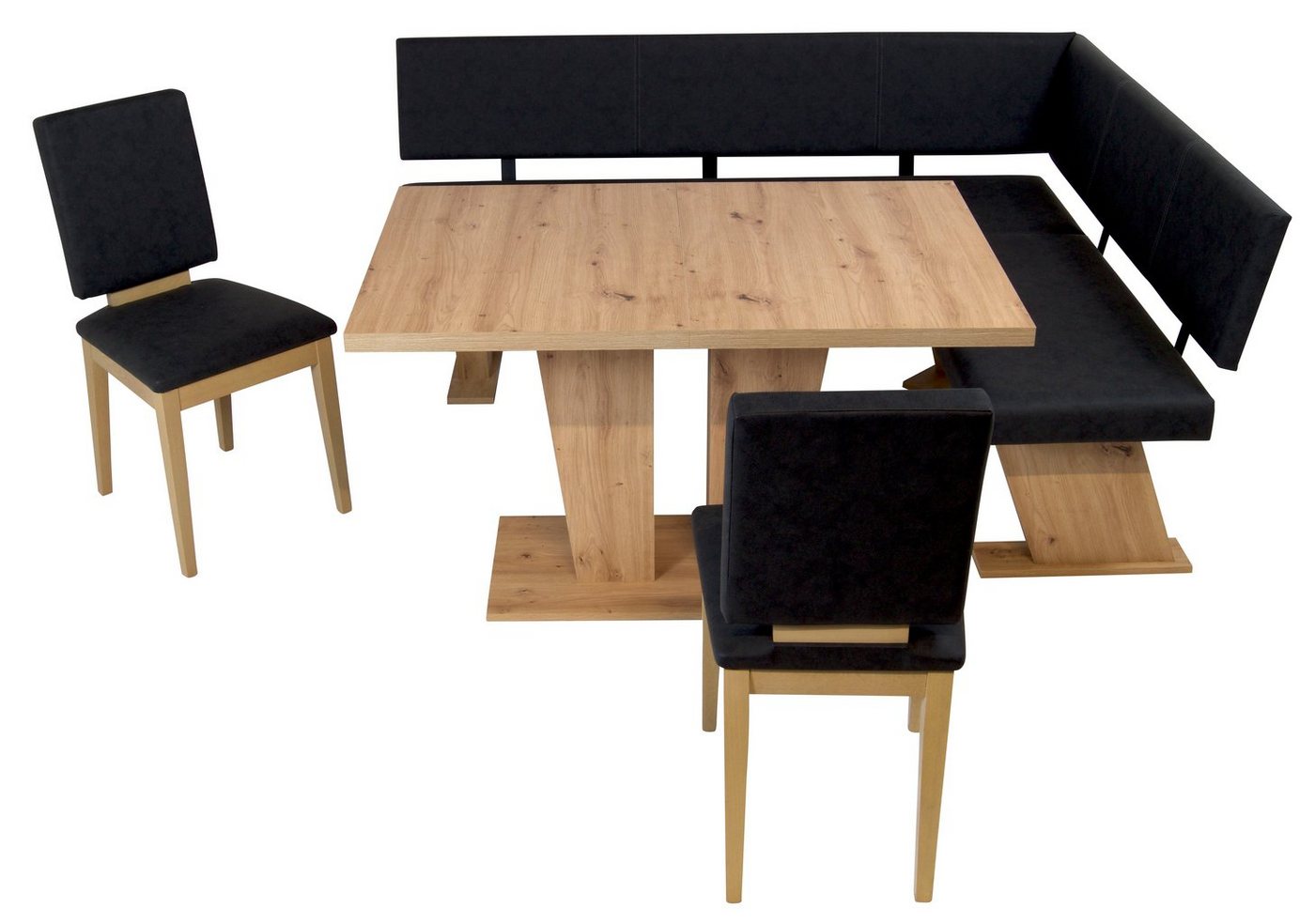 Stolebaenk Eckbankgruppe Verona Sonoma Artisan Links VEVEAR, (Eckbankgruppe, 1 x Eckbank, 1 x Tisch, 2 x Stuhl) von Stolebaenk