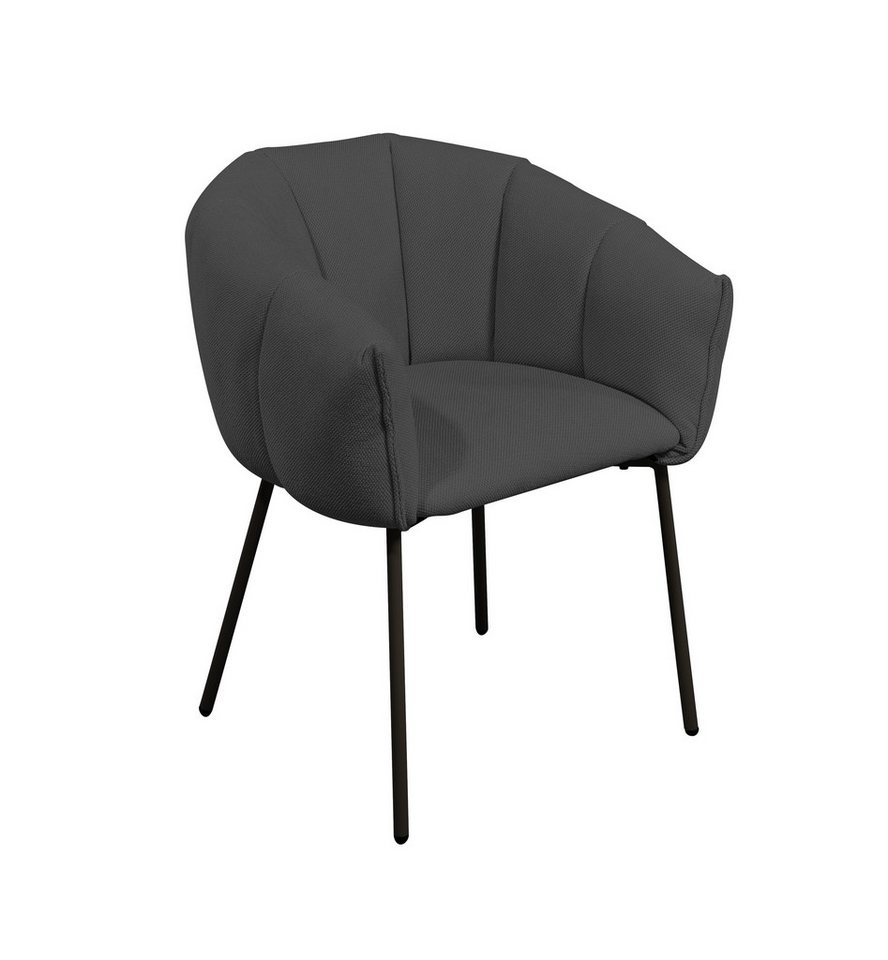 Stolkom Sp.z.o.o. Armlehnstuhl (2er Set) in grau, schwarz - 70x78x63 (BxHxT) (2er Set) von Stolkom Sp.z.o.o.