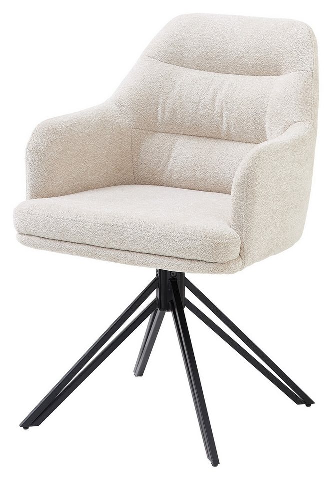 Stolkom Sp.z.o.o. Armlehnstuhl (2er Set) in hellbeige, Mikrofaserbezug - 57x85x59 (BxHxT) (2er Set) von Stolkom Sp.z.o.o.