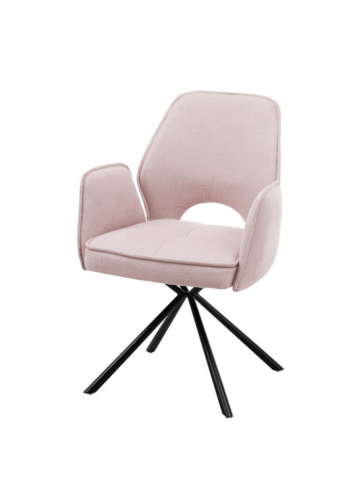Stolkom Sp.z.o.o. Armlehnstuhl (2er Set) in light pink, Stoffbezug - 61x86x61cm (BxHxT) (2er Set) von Stolkom Sp.z.o.o.