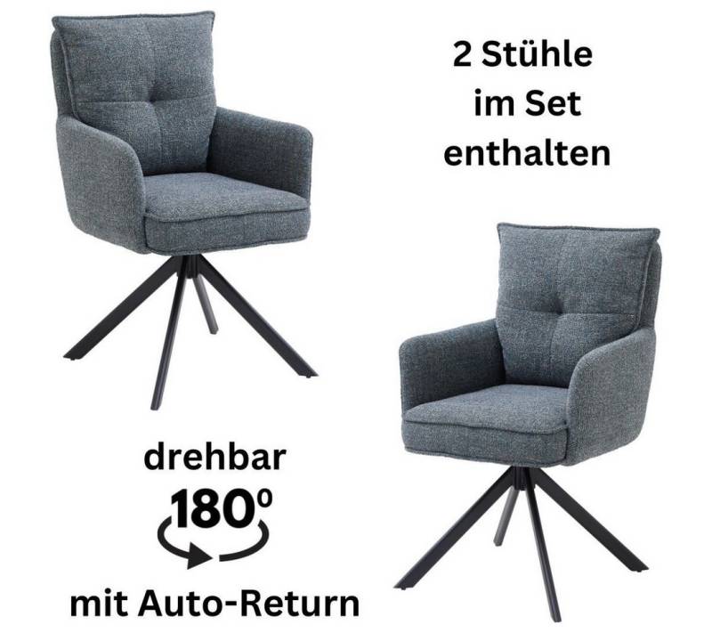 Stolkom Sp.z.o.o. Armlehnstuhl Sofia young (Set, 2 St), 180 grad drehbar mit Auto-Return, Federkern im Sitz von Stolkom Sp.z.o.o.