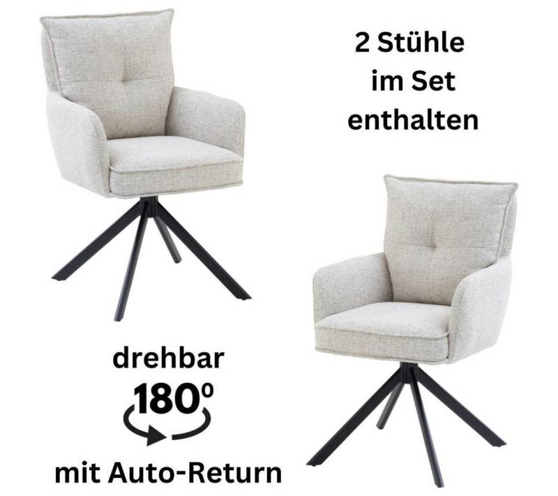 Stolkom Sp.z.o.o. Armlehnstuhl Sofia young (Set, 2 St), 180 grad drehbar mit Auto-Return, Federkern im Sitz von Stolkom Sp.z.o.o.