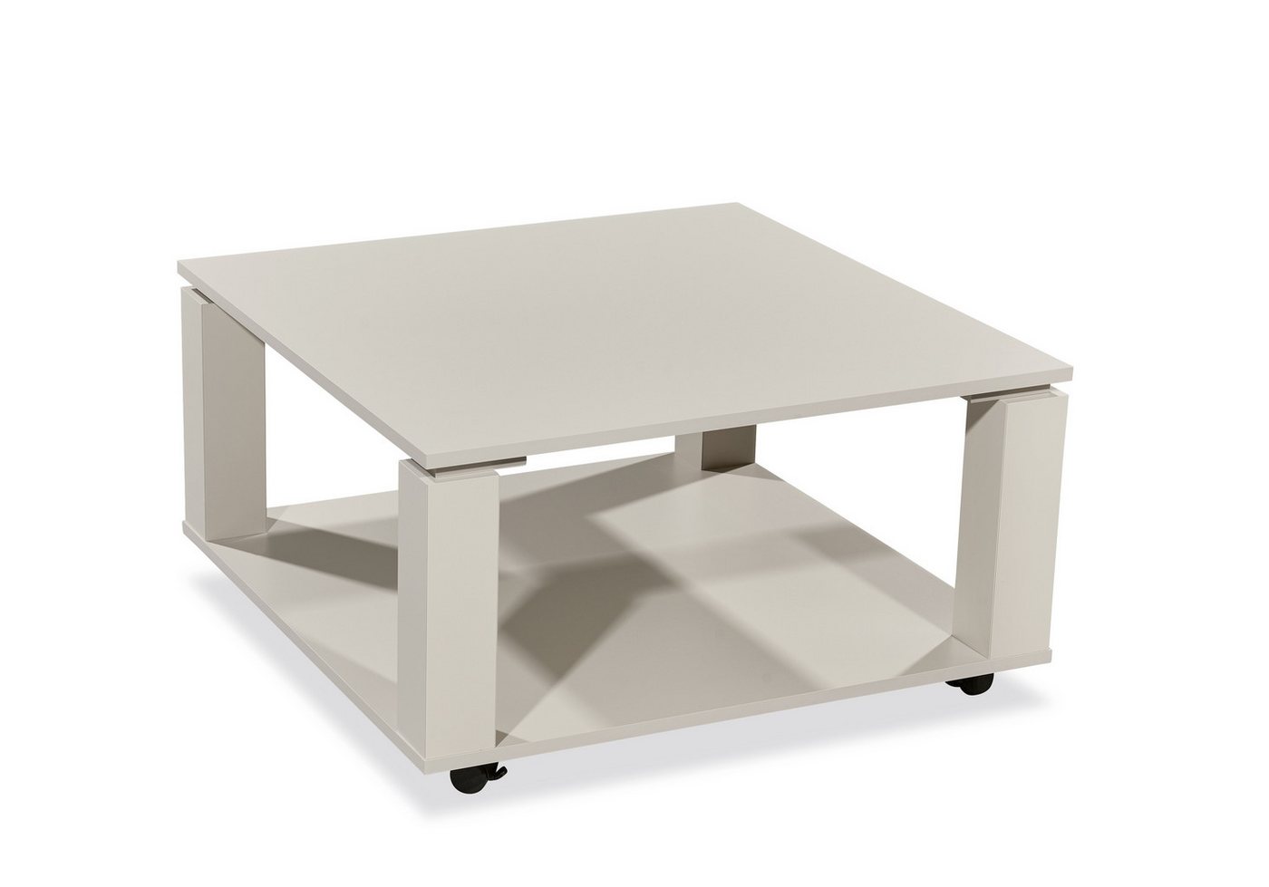 Stolkom Sp.z.o.o. Couchtisch 4 Rollen, kaschmir, Melamin, MDF - 76x41x76cm (BxHxT) von Stolkom Sp.z.o.o.