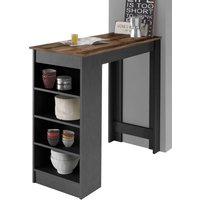 HBZ Bartisch "Mojito, TOPSELLER", (Bartisch, Tisch), Bartisch mit Regal beidseitig montierbar von Stolkom