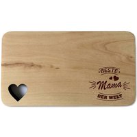 Frühstücksbrettchen Mit Gravur "Beste Mama Der Welt" - Ca. 22x12 cm I Holzbrett Personalisiert Frühstücksbrettchen Mit Gravur "Beste Mama Der Welt" - Ca. 22x12 cm I Holzbrett Personalisiert von StolzAusHolz