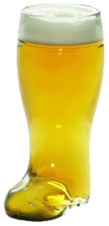 Stolzle Bierstiefel Half Liter Glas Bier Kofferraum, farblos, 1 Stück von Stölzle Lausitz