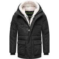 Stone Harbour Winterjacke "Lauroo XX", mit Kapuze, urbane Herren Steppjacke mit kuscheligem Teddyfleece von Stone Harbour