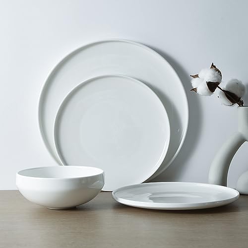 Stone Lain Quinn Bone China Geschirr-Set, 12-teilig, Weiß von Stone Lain