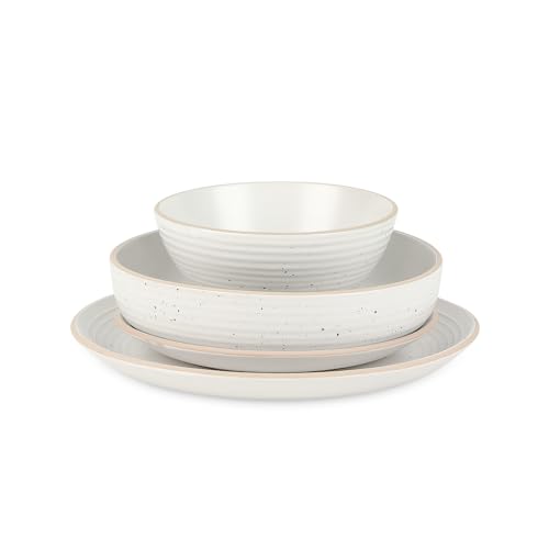 Stone Lain Stoneware Dinnerware Lauren Geschirr-Set aus Steingut, beige von Stone Lain