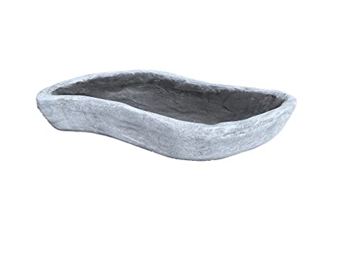 Stone and Style Deko Grabschmuck Pflanzschale Welle groß Steinguss frostfest wetterfest von stoneandstyle