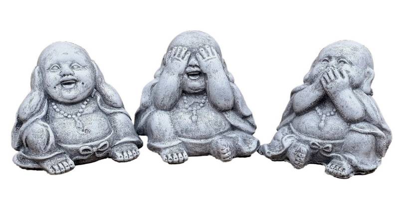 Stone and Style Gartenfigur Steinfigur 3er Set Buddhas hören sehen sagen frostfest Steinguss Stone and Style Gartenfigur Steinfigur 3er Set Buddhas hören sehen sagen frostfest Steinguss von Stone and Style