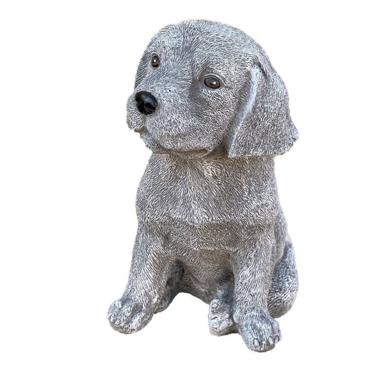 Stone and Style Gartenfigur Steinfigur Beagle Welpe witterungsbeständig Gartenfigur von Stone and Style