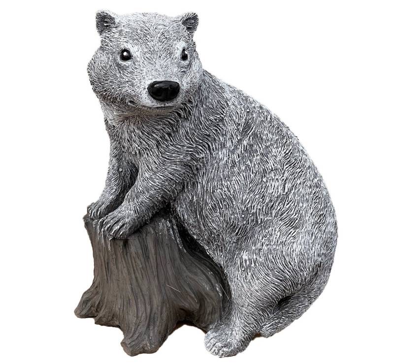 Stone and Style Gartenfigur Steinfigur Dachs frostfest winterfest Steinguss von Stone and Style