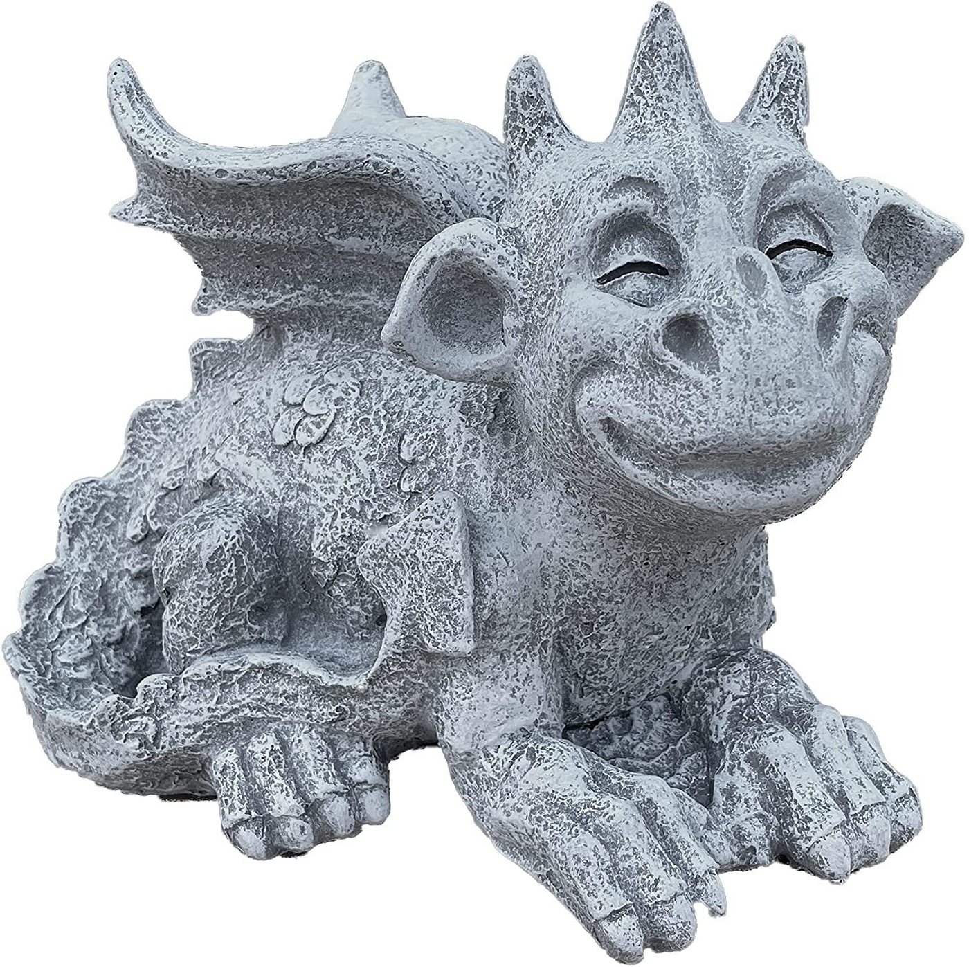 Stone and Style Gartenfigur Steinfigur Drache Filou frostfest von Stone and Style