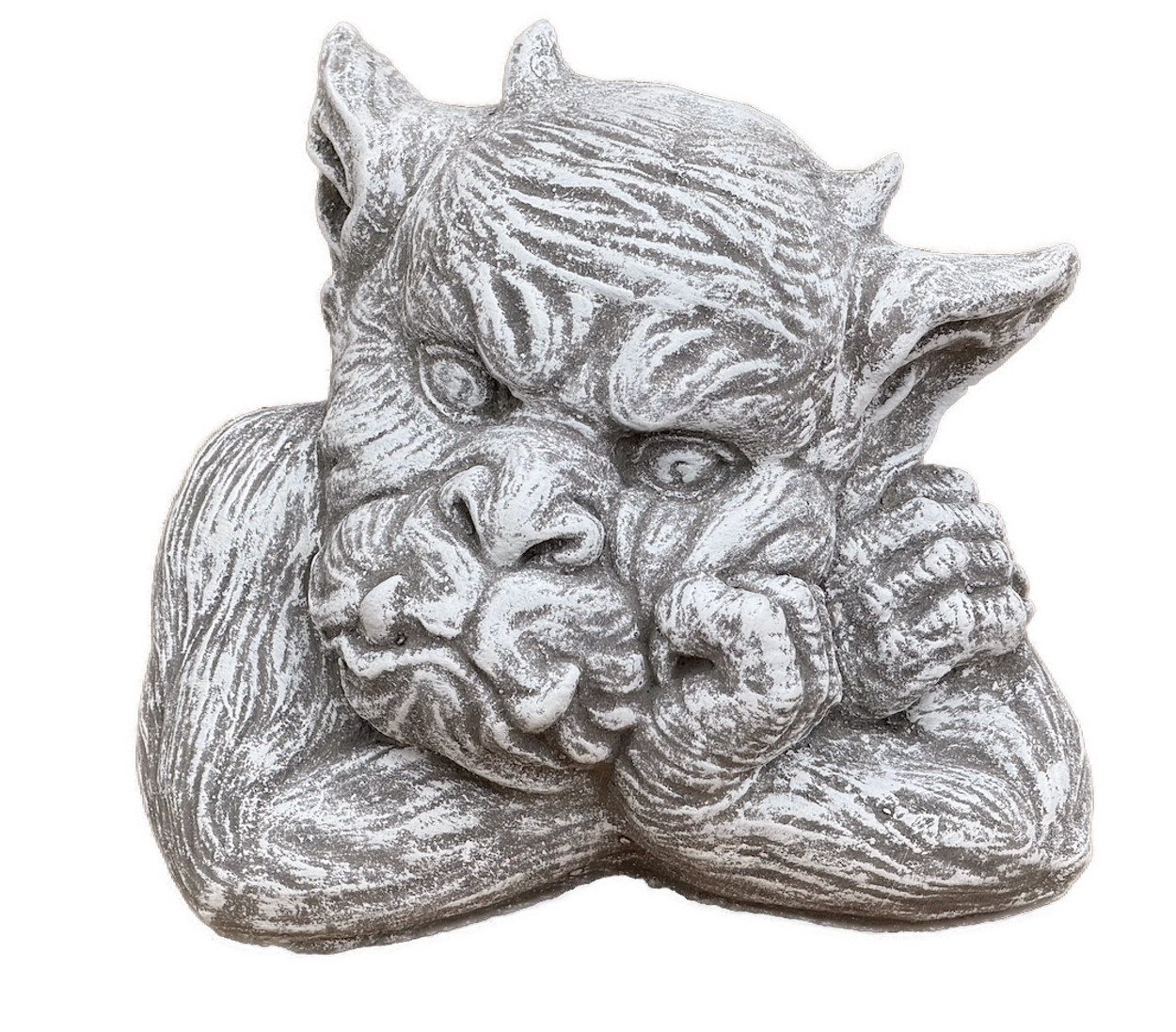 Stone and Style Gartenfigur Steinfigur Gargoyle Büste Roberto Steinguss 7 kg, Torwächter Stone and Style Gartenfigur Steinfigur Gargoyle Büste Roberto Steinguss 7 kg, Torwächter von Stone and Style