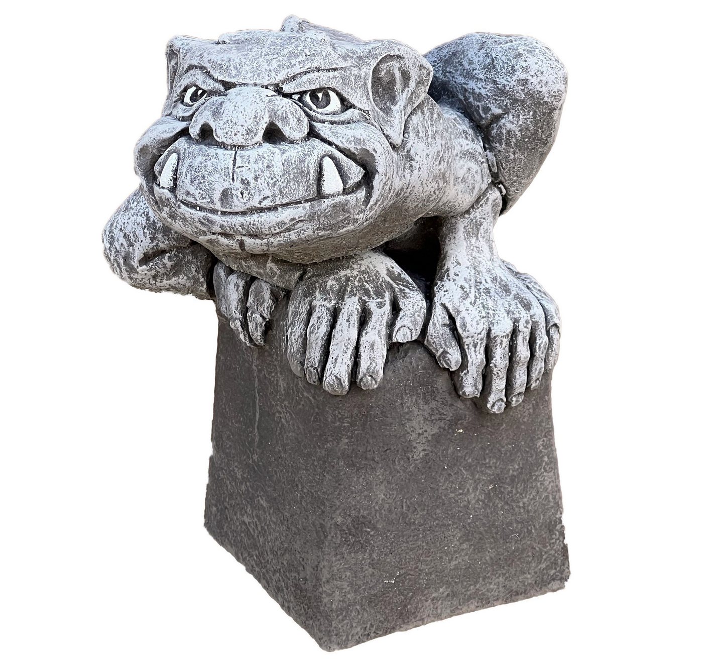 Stone and Style Gartenfigur Steinfigur Gargoyle Edgar 9,4 kg frostfest wetterfest von Stone and Style