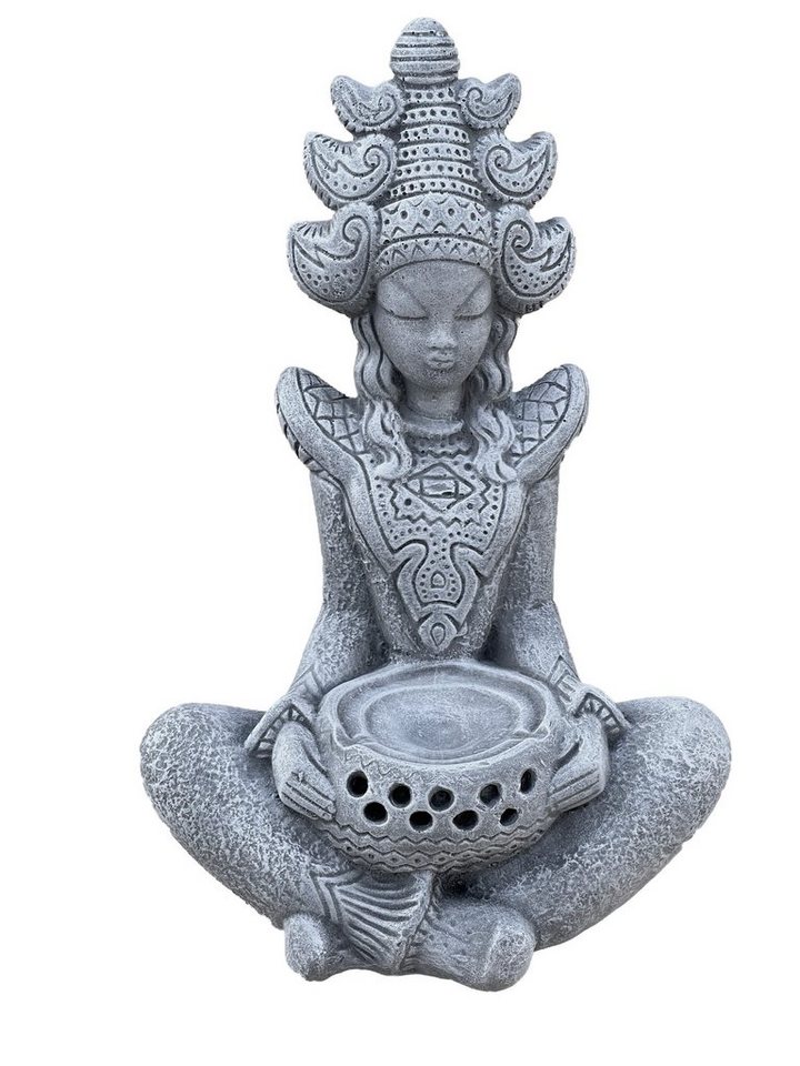 Stone and Style Gartenfigur Steinfigur Indische Göttin Sarasvati Shiva von Stone and Style