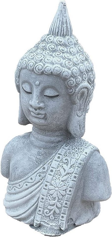 Stone and Style Gartenfigur Steinfigur kleine Buddha/Shiva Büste von Stone and Style