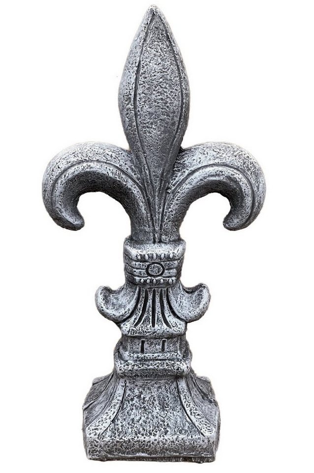 Stone and Style Gartenfigur Steinskulptur Ritterlilie XL Lilie 48 cm hoch, frostfest Steinguss von Stone and Style